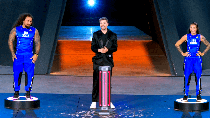 Nick, Mr. Beast, & Monika in Beast Games Season 2, Episode 6.