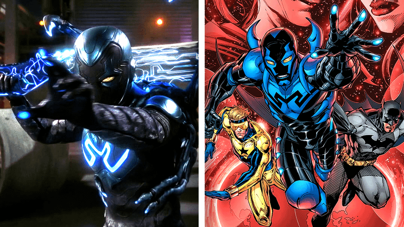 Blue Beetle as a member of the Justice League.