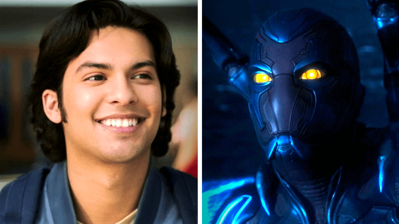 Xolo Maridueña and Blue Beetle.