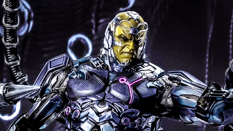 Brainiac, the Collector of Worlds in DC Comics.