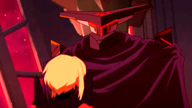 Supergirl vs. Brainiac in My Adventures with Superman Season 2.
