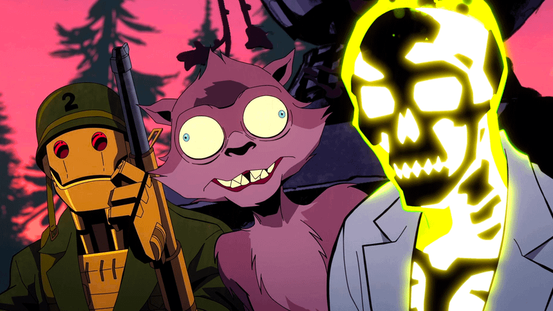 Doctor Phosphorus, G.I Robot and Weasel.