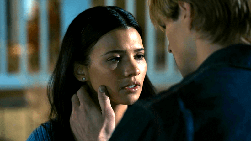 Nikki Rodriguez as Jackie & Noah LaLonde as Cole in My Life with the Walter Boys Season 2, Episode 10