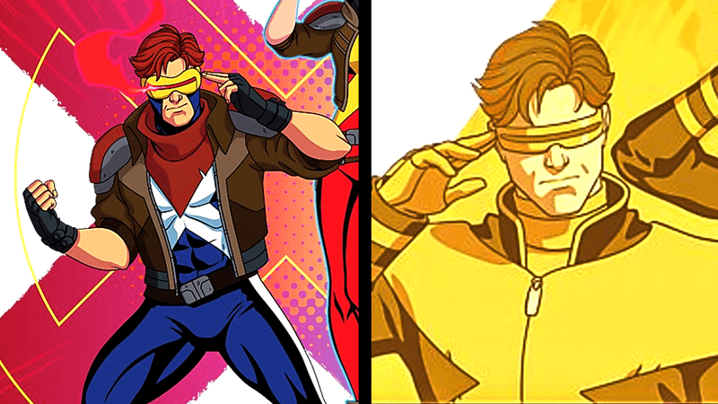 Cyclops using his visor in X-Men '97 promo art.