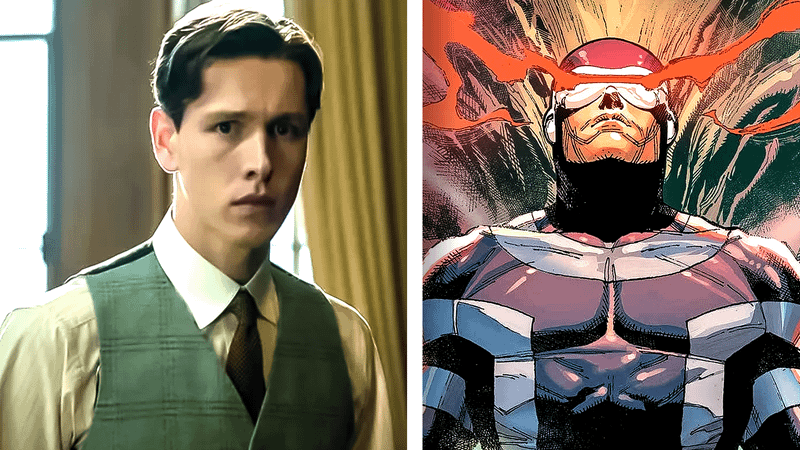 Cyclops from Marvel Comics and Harris Dickinson