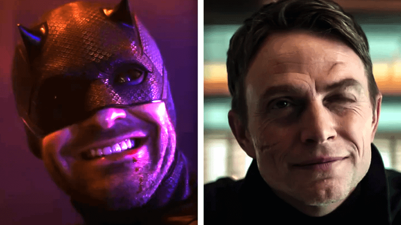 Charlie Cox's Matt Murdock alongside Wilson Bethel's Bullseye.