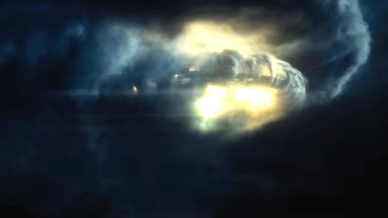 The first look at an UFO in Disclosure Day.