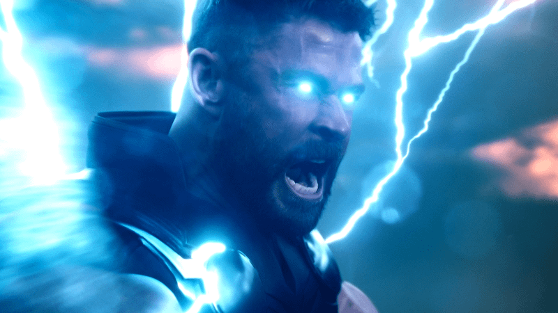 Thor attacking Doctor Doom in Avengers: Doomsday.