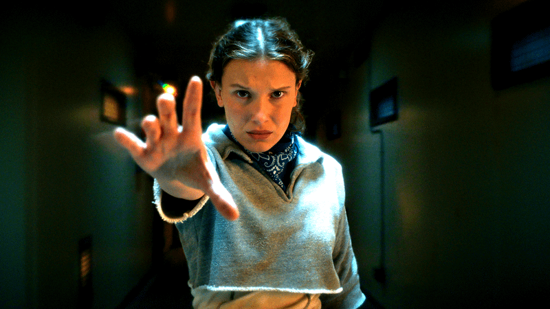 Millie Bobby Brown as Eleven in Stranger Things Season 5
