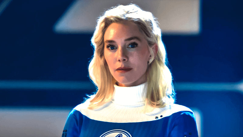 Vanessa Kirby as Sue Storm in The Fantastic Four: First Steps.