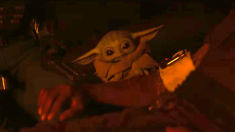 Grogu's force healing in The Mandalorian.