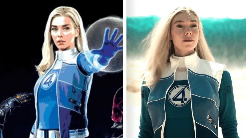 Sue Storm in a new poster and the actual movie of Avengers: Doomsday.