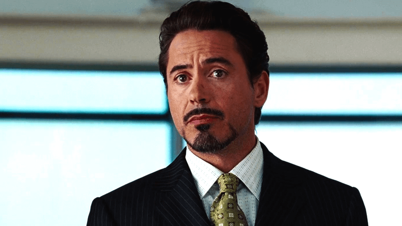 Robert Downey Jr. as Tony Stark in Iron Man.