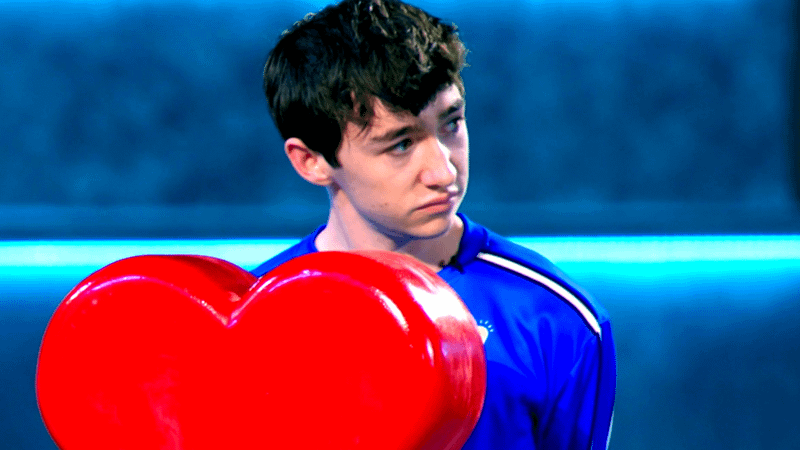 Jack looking at Catey in Beast Games Season 2.