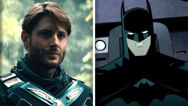 Jensen Ackles and animated Batman