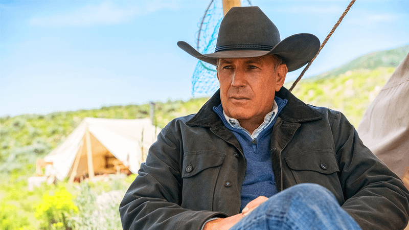 Kevin Costner nel ruolo di John Dutton a Yellowstone