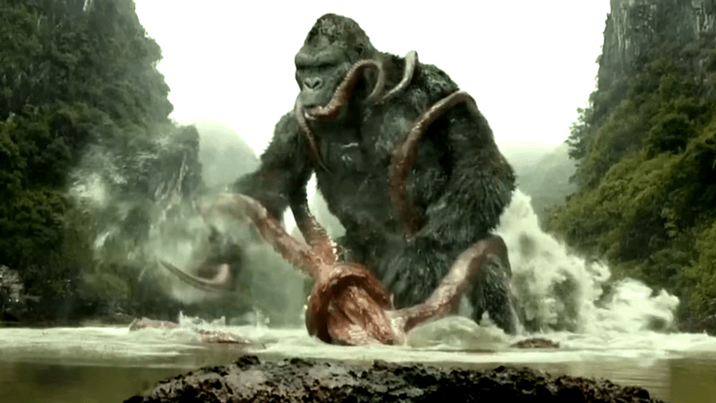 Kong vs. Mire Squid.
