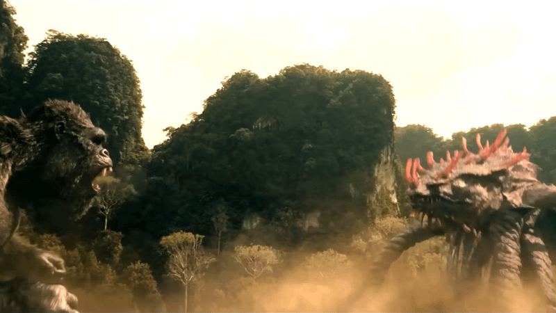 Kong vs. Titan X in Monarch Season 2.