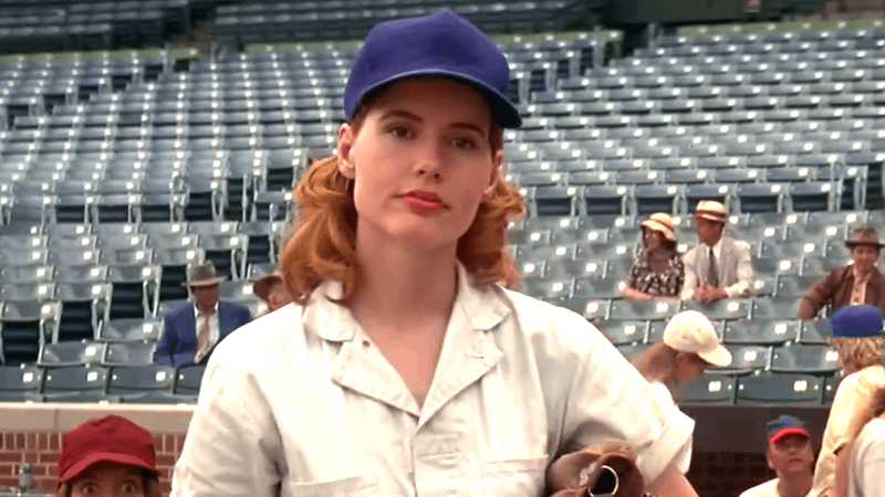 Geena Davis in A League of Their Own.