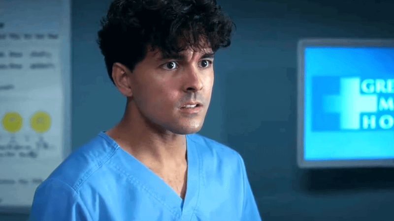 Niko Terho as Dr. Lucas Adams in Grey's Anatomy Season 21, Episode 18