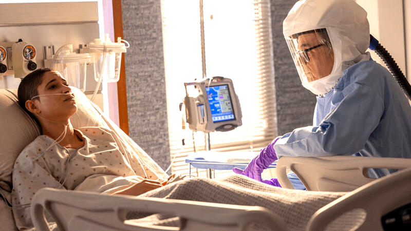 Carlita Tucker as Macy & Dr. Charles in Chicago Fire.