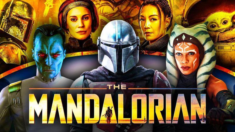 Ahsoka, Din Djarin, Grogu and other New Republic era characters.