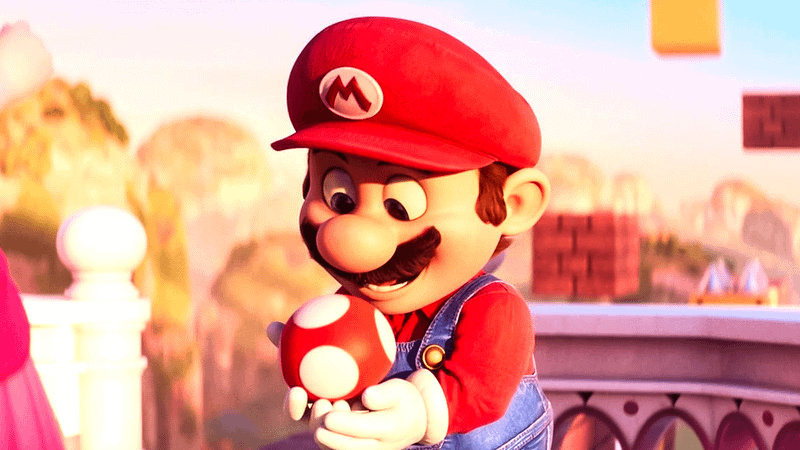 Mario Super Mushroom in Super Mario Bros. Movie.
