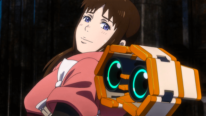 Lah Kara from The Ninth Jedi alongside her robot companion Teto.