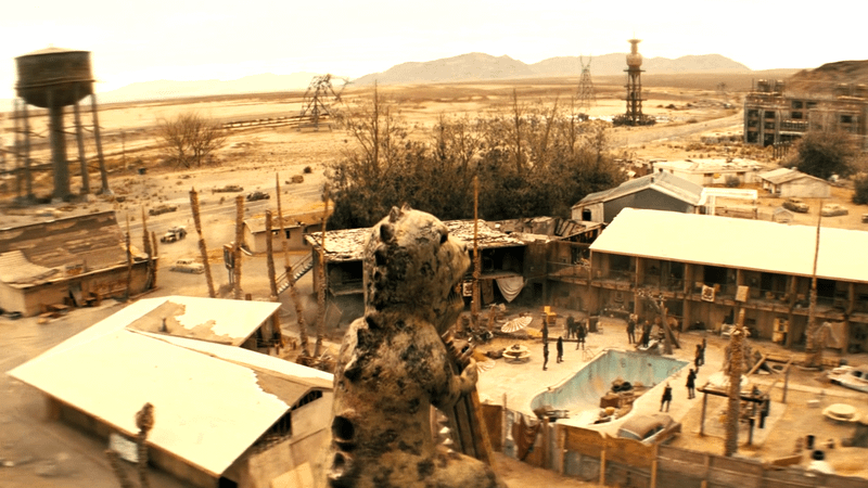 The Novac motel settlement in Fallout Season 2
