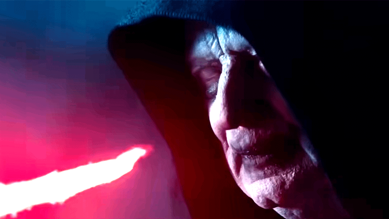 Ian McDiarmid as Emperor Palpatine in Star Wars: Rise of the Skywalker.