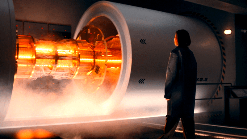 Samantha Redmond looking at Alex in Paradise Season 2 finale/