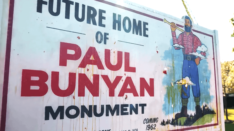 Paul Bunyan Monument in IT: Welcome to Derry Episode 2