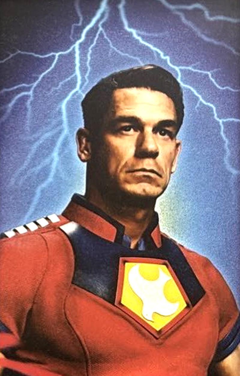 John Cena as Peacemaker in San Diego Comic-Con poster