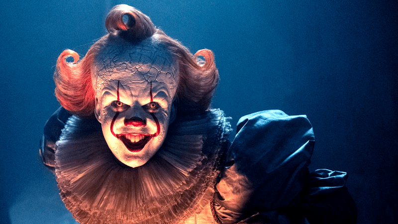 Bill Skarsgard as Pennywise in IT: Welcome to Derry