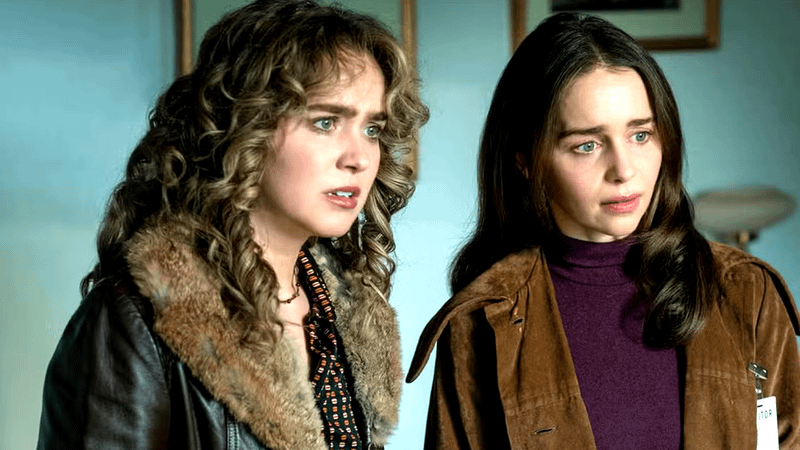 Emilia Clarke & Haley Lu Richardson in Ponies Season 1