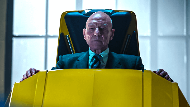 Professor X in Doctor Strange in the Multiverse of Madness.