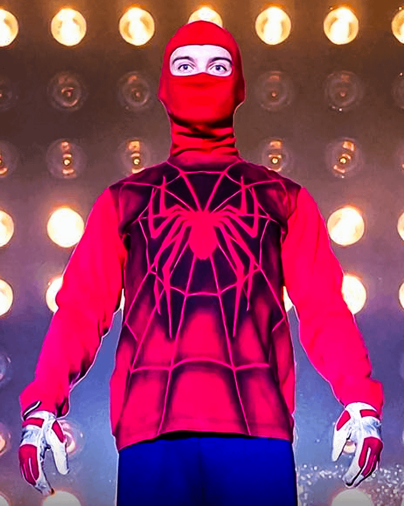 Tobey Maguire as Spider-Man in Spider-Man.