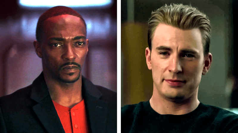 Sam Wilson and Steve Rogers MCU