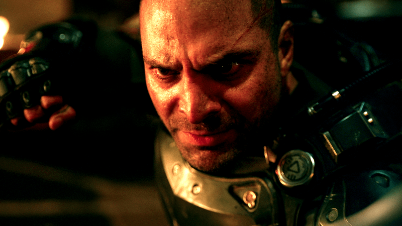 Scorpion with a menacing look on his face.