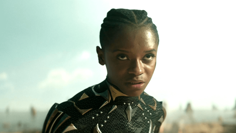 Letitia Wright as Shuri in Black Panther Wakanda Forever