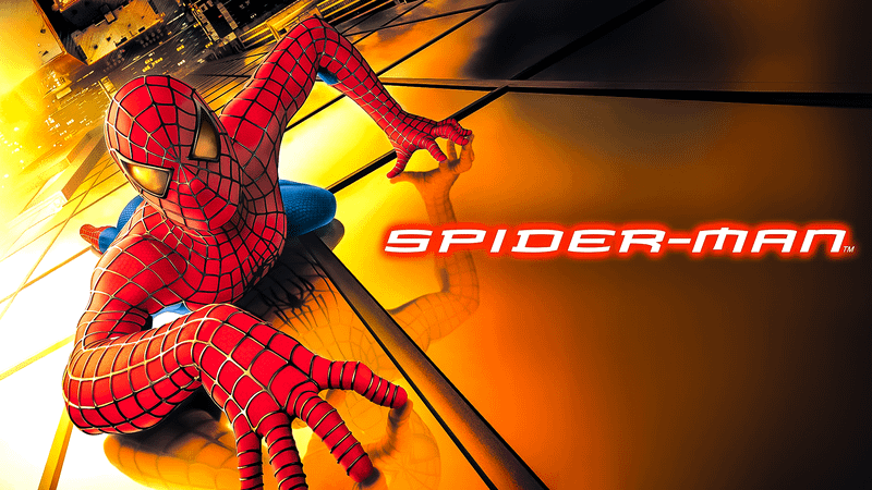 Spider-Man 2001 Tobey Maguire key art.