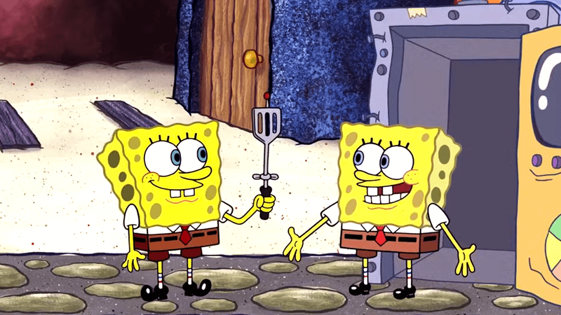 SpongeBob SquarePants in titular animated series.