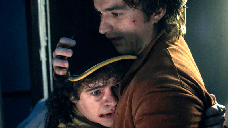 Joe Keery as Steve Harrington & Gaten Matarazzo as Dustin in Stranger Things Season 5