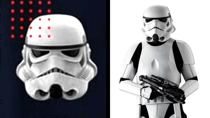 Stormtrooper helmet Mandalorian & Grogu t-shirt design.