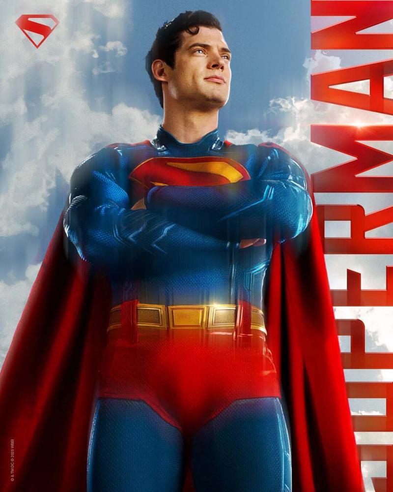 David Corenswet looking great as Superman.