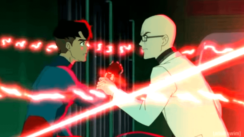 Superbly and Lex Luthor.