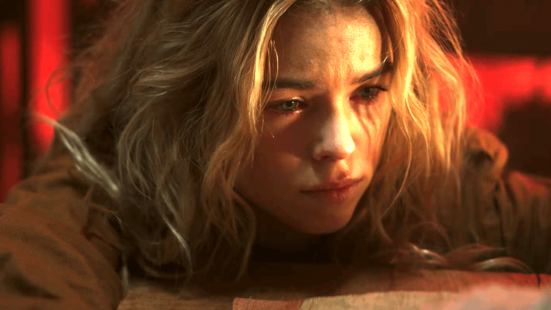 Milly Alcock as Supergirl.