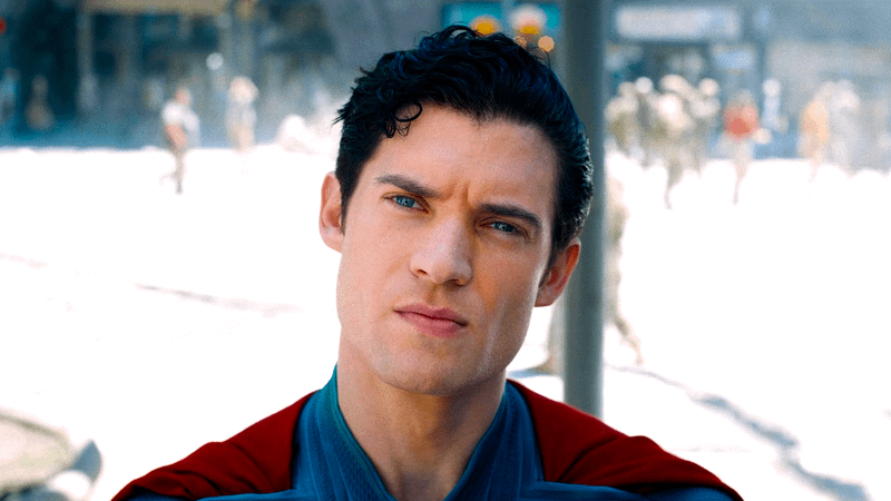 David Corenswet as Superman in Superman movie