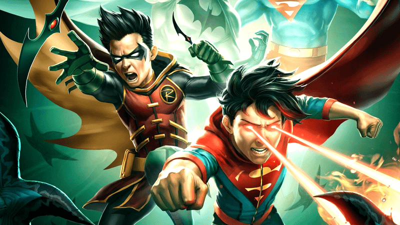 Robin and Superboy in Batman and Superman: Battle of the Super Sons