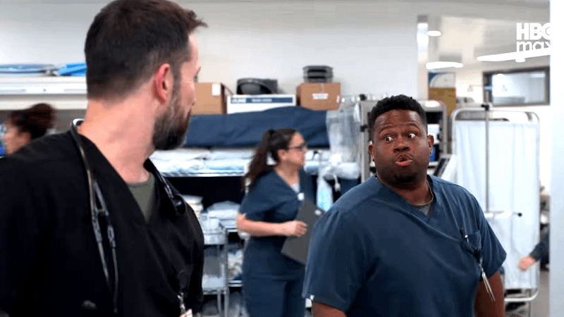 A nurse at the Pitt.